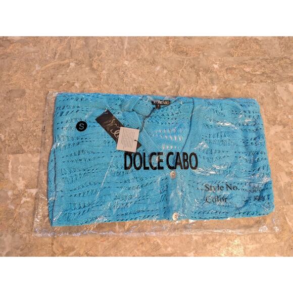 Dolce Cabo Aqua Knit Jacket – Size Small – Oversized Fit – Brand New - Picture 6 of 6